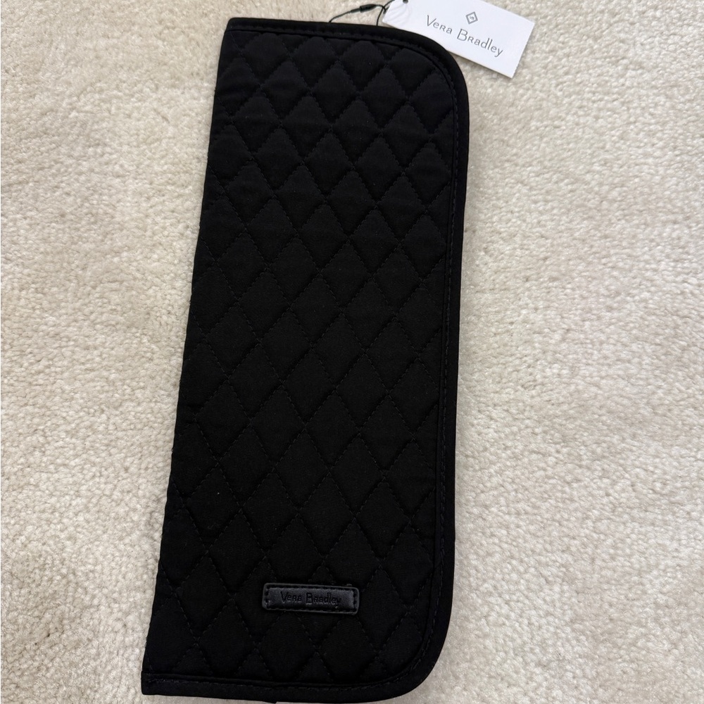 Vera Bradley Black Quilted Curling/Flat Iron Cover/Bag